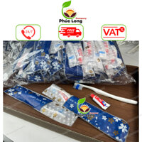100 Bàn chải kèm kem đánh răng bao bì Blue Diamond cho khách sạn, nhà nghỉ, homestay, villa,...