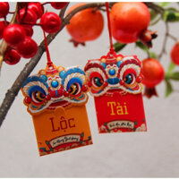 100 BAO LÌ XÌ MINI TREO CÂY MAI ĐÀO DÀY ĐẸP