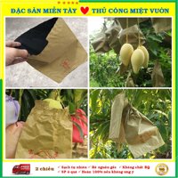 [100] Bao xoài giấy vàng 2 lớp 21x32 - Chống sâu rầy, ruồi vàng, nhện, chim, sóc, chuột, chống nắng,...