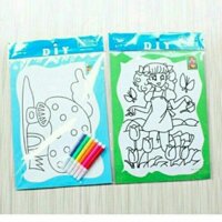 100 bộ Tranh Tô Màu cho bé[bộ 2 tranh ]