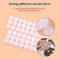 100 Bộ Velcro Hai Mặt Miếng Dán Miếng Dán Tự Dính Băng Móc Và Vòng Dây Đeo Chấm Miếng Dán Dải Thảm Dây Buộc Sàn Vải Nghệ Thuật Thủ Công DIY Dụng Cụ