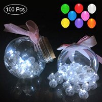 100 bóng đèn LED nhiều màu đèn led tròn bóng đèn led cho giấy Lantern Balloon sinh nhật trang trí tiệc cưới