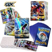 100 Cái / bộ Thẻ Pokemon TEAM GX Shining TAKARA TOMY Pokemon Hộp Thẻ Trò Chơi Thẻ Giao Dịch Thẻ Không Lặp Lại