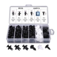 100 Cái Chắn Bùn Cửa Cản Xe Hơi Đinh Tán Giữ Xe Đinh Tán Bằng Nhựa Kẹp Chốt Tự Động Bộ Chốt Xe Hơi, Ốc Vít Đinh Tán Ô Tô