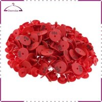 100 CÁI Chăn nuôi được đánh số cho, số rõ ràng và không bao giờ, dễ nhận biết - Đỏ