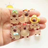 100 Cái / gói Trong Suốt Gấu Bông Nhựa Flatback DIY Điện Thoại Kẹp Tóc Cốc Nước Chất Liệu Trang Trí