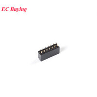 100 Cái / lốc 2x7 Chân Hàng Đôi Pin Nữ Đầu Ổ Cắm Sân 2.54mm 14Pin 2 * 7 Thẳng Pin Header Dải PCB Kết Nối