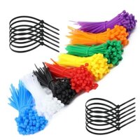 100 Cái / túi 2.5x100mm Dây buộc cáp Nylon bằng nhựa tự khóa Dây buộc công nghiệp Dây buộc chặt tổ chức Cáp Zip Tie
