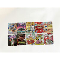 100 Cái túi đựng bánh quy in hình ba chiều kẹo CBD túi quà tặng ziplock mix sale