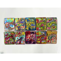 100 Cái túi đựng bánh quy in hình ba chiều kẹo CBD túi quà tặng ziplock đa thiết kế bán hỗn hợp