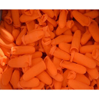 100 Cái / túi Kích Thước Lớn Màu Cam Cao Su Ngón Tay Cots Cho Đồng Hồ Sửa Chữa Trang Sức Lắp Ráp Điện Tử W7314