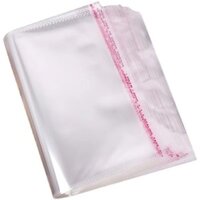 100 CÁI Túi tự dính OPP, nhựa dùng một lần bằng miệng phẳng PE, túi tự niêm phong màng mỏng OPP