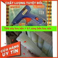 100 cây keo nến nhỏ & 01 súng bắn keo nhỏ