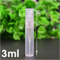 100 CHAI CHIẾT NƯỚC HOA VIAL NHỰA DẠNG XỊT 2ML - 3ML - 5ML - 10ML - Vỏ chiết nước hoa / Chai chiết nước hoa du lịch.