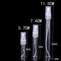100 chai lọ chiết body mist, nước hoa 10ml, chất liệu thuỷ tinh
