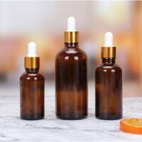 100 chai thủy tinh 50ml - Lọ chiết tinh dầu, serum