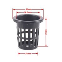 100 Chiếc 38 Mm Aquaponics Thủy Canh Lưới Nồi Lưới Giỏ Trồng Cốc Thủy Canh NFT 2 Màu Tùy Chọn