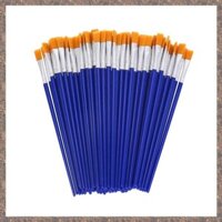 100 Chiếc Bàn Chải Sơn Phẳng, Bàn Chải Nhỏ Số Lượng Lớn Cho Tranh Chi Tiết, Bàn Chải Tóc Nylon Dầu Acrylic Màu Nước Tranh Mỹ Thuật Cho Trẻ Em, Trẻ Em, Học Sinh, Người Mới Bắt Đầu, Thanh Thiếu Niên, Người Lớn, Nghệ Sĩ
