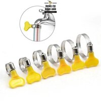 100 chiếc đai siết ống quai dê inox 201 , cổ dê, đai quai nhê có tay vặn đủ kích cỡ từ 12-32mm xịn