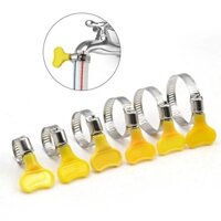 100 chiếc đai siết ống quai dê inox 201 , cổ dê, đai quai nhê có tay vặn đủ kích cỡ từ 12-32mm