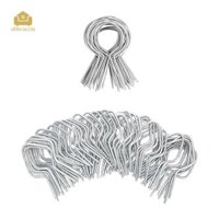 100 Chiếc Kẹp Dây Chuyên Nghiệp Dễ Dàng Lắp Đặt Hàng Rào Kẹp Di Động Đa Năng Tiết Kiệm Thời Gian Dây Buộc Thép Mạ Kẽm