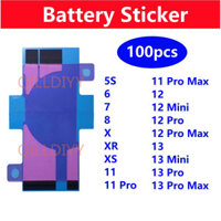 100 Chiếc Miếng Dán Pin Cho iPhone 6 6S Plus 7 7P 8 3M Dính Băng Đôi Kéo Chuyến Đi Grue X XS Max XR 8P 5S 11 12 13 Pro