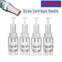100 Chiếc Vít Khe Cắm Kim Hộp Đựng Điện Làm Đẹp Derma Pen Microneedling 9 / 12 / 24 / 36 / 42 / Nano Pin Mesotherapy Chăm Sóc Da Mặt