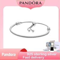 100% Chính Hãng (Có Hộp) S925 Chất Bạc Để Mua Sản Phẩm Quà Tặng Sinh Nhật Khoảnh Khắc Dây Xích Rắn Vòng Tay Thanh Trượt