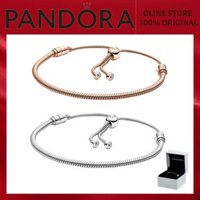 100% Chính Hãng (Có Hộp) S925 Chất Bạc Để Mua Sản Phẩm Quà Tặng Sinh Nhật Khoảnh Khắc Dây Xích Rắn Vòng Tay Thanh Trượt