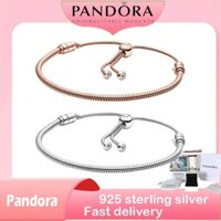 100% Chính Hãng (Có Hộp) S925 Chất Bạc Để Mua Sản Phẩm Quà Tặng Sinh Nhật Khoảnh Khắc Dây Xích Rắn Vòng Tay Thanh Trượt