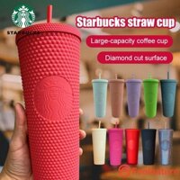 ﺴ♦👍100% chính hãng 👍Cốc Starbucks Tumbler Cốc nhựa có thể tái sử dụng nắp và đựng lạnh bằng rơm