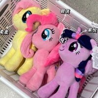 100% Chính Hãng My Little Pony Sang Trọng Búp Bê Anime Twilight Sparkle Fluttershy Pinkie Pie Hoạt Hình Mềm Trang Trí Sinh Nhật Kawaii Đồ Chơi Trẻ Em Quà Tặng