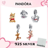 100% chính hãng PANDORA, vòng tay trang sức bạc S925, mặt dây chuyền, bộ sưu tập charm Winnie the Pooh 6WL1