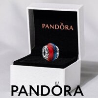 100% chính hãng PANDORA, vòng tay trang sức bạc S925, mặt dây chuyền Game of Thrones, rồng băng & lửa, charm thủy tinh Murano kép