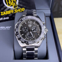 100% chính hãng Tag Heuer Formula 1 Quartz Chronograph Mặt số màu xám Hai tông 43MM CAZ1011.Ba0843