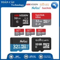 [100% CHÍNH HÃNG] Thẻ Nhớ Camera 32gb 64gb 128gb Hikvision/Netac/Ebitcam/San.Disk