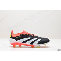 （100% chính hãng）Giày Bóng Đá Adidas_PREDATOR ELiteFG Gen Predator Black Orange Nam Nữ