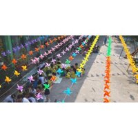 100 chong chóng nhựa 23cm kèm 25m dây treo - chong chóng cầm que