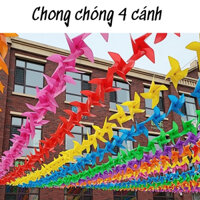 100 chong chóng nhựa dẻo kèm dây chốt đủ bộ
