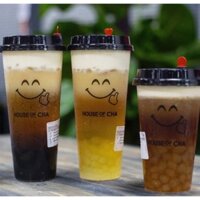100 cốc nhựa nắp nút tim - Ly nhựa PP nắp tim (Ly trơn)