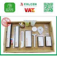 100 Combo amenities trắng sứ đóng hộp giấy kraft nâu cao cấp, chất lượng cao chuyên dụng cho nhà nghỉ, khách sạn
