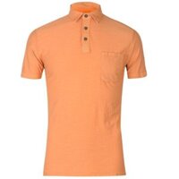 [100% cotton] Áo Thun Pierre Cardin Yarn Striped Polo Shirt Mens (Màu Cam - Size EU - UK )
