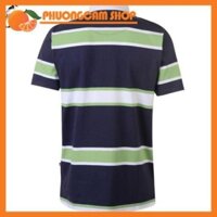 [100% cotton] Áo Thun Pierre Cardin Yarn Striped Polo Shirt Mens (Sọc Xanh Navy- Size EU -UK )  * ❕ ❕ .