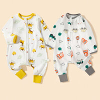 100% Cotton Bộ Đồ Ngủ Cho Bé Xuân Thu Bé Onesie Túi Ngủ Trẻ Em Bộ Đồ Ngủ Trẻ Em Quần Áo Cho Bé