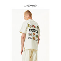 100% Cotton Ed Hardy Hợp Thời Trang Phong Cách Mới In Hình Áo Thun Tay Ngắn Rời