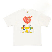 ((100% Cotton) Hàng có sẵn Illustrator Co-Branded Love Girl Polar Bear Tay ngắn Nam Hàng có sẵn