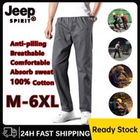 100% Cotton Jeep Spirit Nam Quần Jogger Nhiều Túi Cotton Hàng Hóa Quần Làm Việc Rời Thường Ngày Dài Sweatpants Slack Straightcut