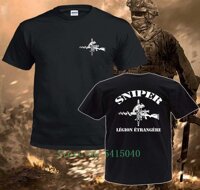 100% Cotton Sportswear Tee 2019 Inspired French Foreign Legion Etrangere Special Forces Sniper Black Plus Size MenS T-Shirt Ideal Christmas Gift