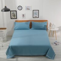 100% Cotton Vải Thô Chiếu Mùa Hè Ba Mảnh 100% Cotton Dày Ga Trải Giường Màu 1.5 M 1.8m Giường Mùa Hè Điều Hòa Chiếu