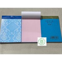 100 cuốn cùi xé 2 liên, 100 cuốn order 2 liên (8x12), giấy phơ 2 liên, cùi phơ 2 liên
